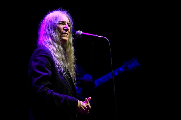 Italy: Patti Smith Live at Nuvola Patti Smith during the concert at La Nuvola Roma, as part of the first edition of the event Riemergere promoted by EUR Culture per Roma, 10 October 2021 Rome Italy La Nuvola Copyright: DomenicoxCippitelli