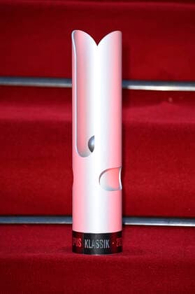 The trophy at the Opus Klassik 2021 award ceremony at the Konzerthaus am Gendarmenmarkt Berlin, 10 10 2021 Foto:xF.xKernx xFuturexImage