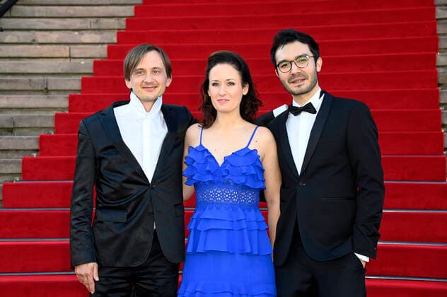 Benedict Kloeckner, Ragnhild Hemsing and Mario Häring at the award ceremony of the Opus Klassik 2021 at the Konzerthaus am Gendarmenmarkt Berlin, 10 10 2021 Foto:xF.xKernx xFuturexImage