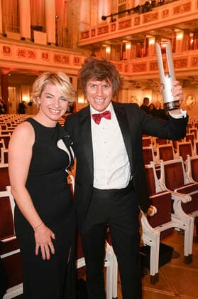 Sabine Heinrich and Joolz Gale at the Opus Klassik 2021 award ceremony in the Konzerthaus am Gendarmenmarkt Berlin, 10 10 2021 Foto:xF.xKernx xFuturexImage