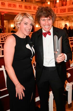 Sabine Heinrich and Joolz Gale at the Opus Klassik 2021 award ceremony in the Konzerthaus am Gendarmenmarkt Berlin, 10 10 2021 Foto:xF.xKernx xFuturexImage