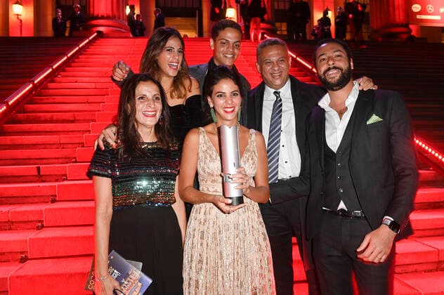 Fatma Said with family members Nivert, Aischa, Achmed, Hassan and Marouan at the Opus Klassik 2021 award ceremony at the Konzerthaus am Gendarmenmarkt Berlin, 10 10 2021 Foto:xF.xKernx xFuturexImage
