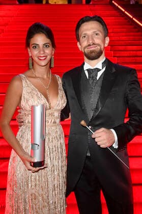 Fatma Said and Cornelius Meister at the Opus Klassik 2021 award ceremony in the Konzerthaus am Gendarmenmarkt Berlin, 10 10 2021 Foto:xF.xKernx xFuturexImage