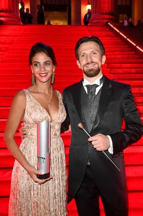Fatma Said and Cornelius Meister at the Opus Klassik 2021 award ceremony in the Konzerthaus am Gendarmenmarkt Berlin, 10 10 2021 Foto:xF.xKernx xFuturexImage