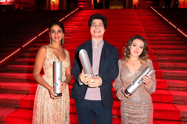 Fatma Said, Augustin Hadelich and Lucienne Renaudin Vary at the Opus Klassik 2021 award ceremony in the Konzerthaus am Gendarmenmarkt Berlin, 10 10 2021 Foto:xF.xKernx xFuturexImage