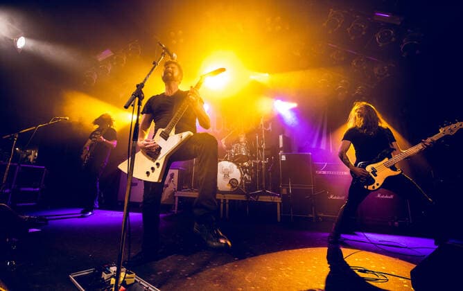 Deville Malmo, Sweden. 08th, October 2021. The Swedish stoner rock band Deville performs a live concert at Kulturbolaget in Malmoe. Malm? Sweden  Copyright: xGonzalesxPhoto JoexMillerx