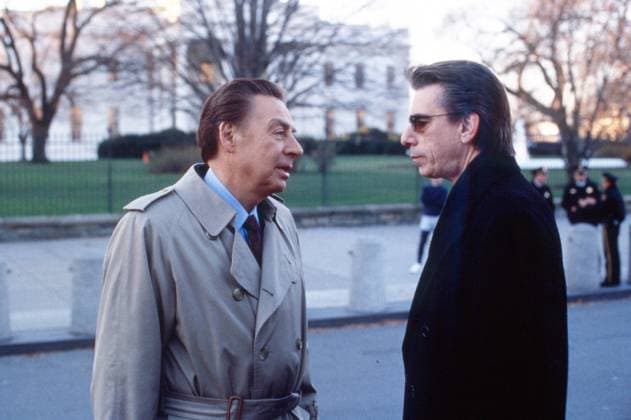 LAW & ORDER, from left: Jerry Orbach, Richard Belzer, Sideshow , season 9, ep. 14, aired 2 17 1999, 1990-2010. ph: Eric Liebowitz ? NBC Courtesy Everett Collection Ref:TSDLAAN NB058 PUBLICATIONXNOTxINxCANxCHNxFRAxITAxJPNxNORxPOLxRUSxESPxUKxUSA Copyright: xx TSDLAAN NB058