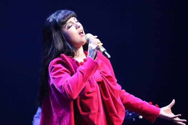 October 13, 2021, Brooklyn, New York, USA: Mon Laferte is a Chilean singer-songwriter based in Mexico. Tonight she presented her new album called Six and also sang all her famous songs.  Copyright: xJosexFranciscox