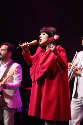 October 13, 2021, Brooklyn, New York, USA: Mon Laferte is a Chilean singer-songwriter based in Mexico. Tonight she presented her new album called Six and also sang all her famous songs.  Copyright: xJosexFranciscox