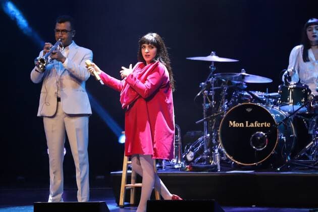 October 13, 2021, Brooklyn, New York, USA: Mon Laferte is a Chilean singer-songwriter based in Mexico. Tonight she presented her new album called Six and also sang all her famous songs.  Copyright: xJosexFranciscox