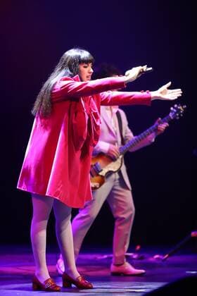 October 13, 2021, Brooklyn, New York, USA: Mon Laferte is a Chilean singer-songwriter based in Mexico. Tonight she presented her new album called Six and also sang all her famous songs.  Copyright: xJosexFranciscox