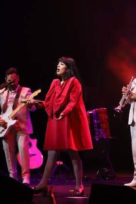 October 13, 2021, Brooklyn, New York, USA: Mon Laferte is a Chilean singer-songwriter based in Mexico. Tonight she presented her new album called Six and also sang all her famous songs.  Copyright: xJosexFranciscox