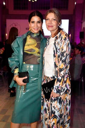Chryssanthi Kavazi and Ursula Karven at the presentation of the 4 Iconista Award 2021 at the Stadtbad Oderberger Berlin, 14 10 2021 Foto:xN.xKubelkax xFuturexImage