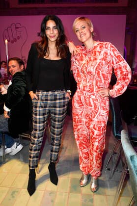 Lilli Hollunder and Johanna Keimeyer at the presentation of the 4 Iconista Award 2021 at the Stadtbad Oderberger Berlin, 14 10 2021 Foto:xN.xKubelkax xFuturexImage