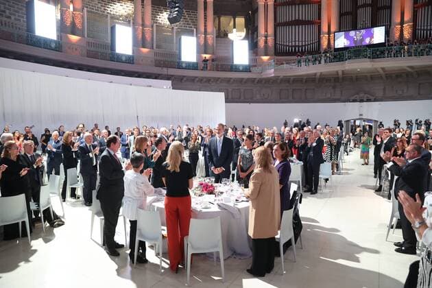 Kings Spain Felipe VI,Queen Letizia durining 70th edition of Planeta awards 2021 in Barcelona on Friday, 15 October 2021 Cordon Press