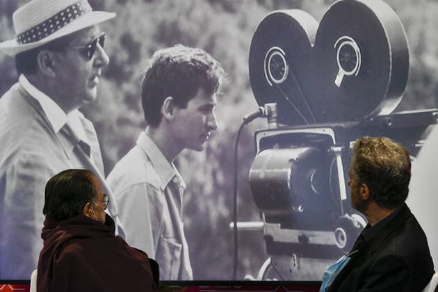 Renzo Rossellini and Roberto Petrocchi during the Press conference for the presentation of Roberto Rossellini International Award at Spazio Roma Lazio Film Commission Oct 15th 2021  Copyright: xFrancescoxNatarellix xIPAx xx 0