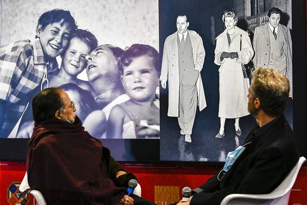 Renzo Rossellini and Roberto Petrocchi during the Press conference for the presentation of Roberto Rossellini International Award at Spazio Roma Lazio Film Commission Oct 15th 2021  Copyright: xFrancescoxNatarellix xIPAx xx 0