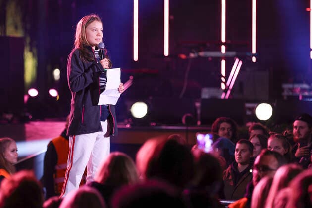 Bilder des Jahres 2021, News 10 Oktober News Themen der Woche KW41 News Bilder des Tages Greta Thunberg spricht bei Konzert in Stockholm STOCKHOLM 20211016 Greta Thunberg speaks in Kungsträdgarden in Stockholm during the concert Climate Live. STOCKHOLM Sweden x1081x *** STOCKHOLM 20211016 Greta Thunberg speaks in Kungsträdgarden in Stockholm during the concert Climate Live STOCKHOLM Sweden x1081x,  Copyright: xFredrikxPerssonx xTTx CLIMATE LIVE