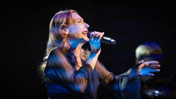 DEU, Germany, North Rhine-Westphalia, Münster, 17 10 2021 Theatre Münster Ute Lemper, concert Songs for Eternity Songs for Eternity
