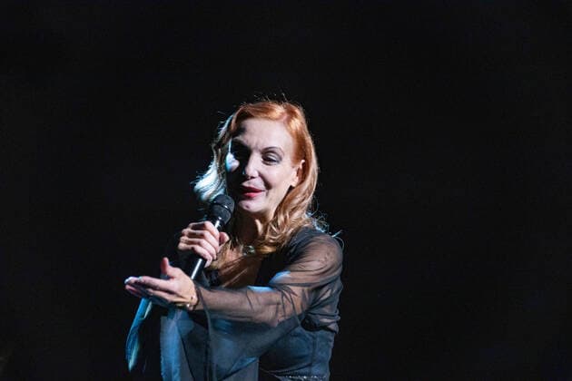 DEU, Germany, North Rhine-Westphalia, Münster, 17 10 2021 Theatre Münster Ute Lemper, concert Songs for Eternity Songs for Eternity