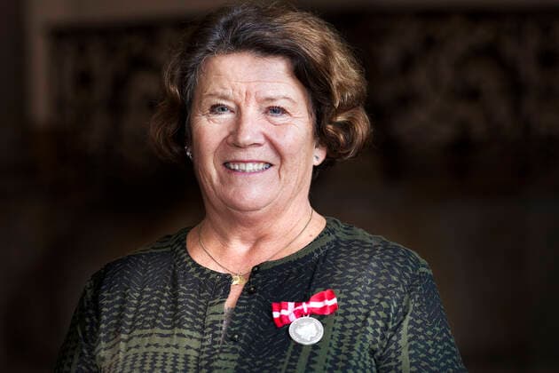 Kindergarten class leader at Broendbyoester School Hanne Orup, Broendby, thanked for the Medal of Merit at the Audience at Christiansborg Castle on Monday 18 October 2021, Copenhagen  Copyright: KeldxNavntoft KeldxNavntoftx COP101 spdk20211018-152156-L