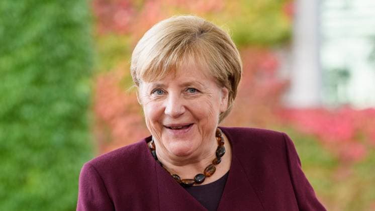 Berlin GER, Berlin, 18 10 21, Mary May Simon with German Chancellor Angela Merkel German Chancellor Angela Merkel , pictured welcoming Governor General of Canada Mary May Simon by BKin Dr Angela Merkel, 18 10 2021, Copyright: xEibner-Pressefotox EP_EER
