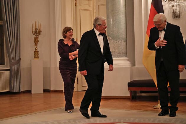 State Visit of the Governor General of Canada in Berlin Former Federal President Joachim Gauck and Federal President Frank Walter Steinmeier Berlin Berlin GER