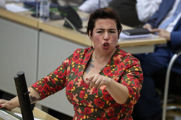Susan Sziborra Seidlitz (Bündnis 90 Die Grünen) - Landtagssitzung im Landtag von Sachsen Anhalt *** Susan Sziborra Seidlitz Bündnis 90 Die Grünen State Parliament Meeting in the State Parliament of Saxony-Anhalt