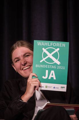 Election Forum for the 2021 Bundestag Election in Radeberg Merle Spellerberg Die Grünen