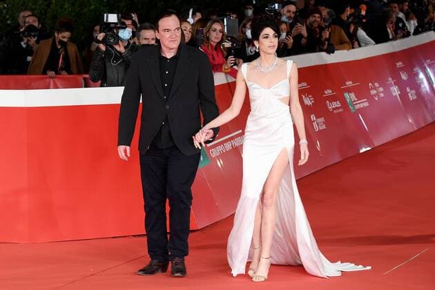 Roma Cinema Fest 2021, Film Fest, Quentin Tarantino Red Carpet. In the photo: Quentin Tarantino with his wife Daniela Pick  Copyright: xMaurizioxD Avanzox xIPAx xDxAvanzo Provvisionatox