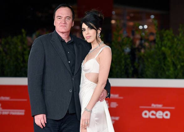 October 19, 2021, ROME: US director Quentin Tarantino and his wife Daniella Pick (R) pose on the red carpet at the 16th annual Rome International Film Festival, in Rome, Italy, 19 October 2021. The film festival runs from 14 to 24 October. ANSA ETTORE FERRARI. ROME  - ZUMAa110 20211019_zaf_a110_048 Copyright: xEttorexFerrarix