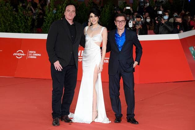 Roma Cinema Fest 2021, Film Fest, Quentin Tarantino Red Carpet. In the photo: Quentin Tarantino with his wife Daniela Pick  Copyright: xMaurizioxD Avanzox xIPAx xDxAvanzo Provvisionatox