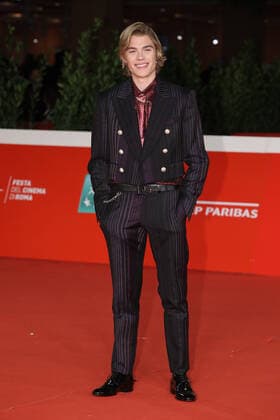 Roma Cinema Fest 2021, Film Fest, Red carpet of the film Crazy for football . In the photo: Simone Baldasseroni (Biondo) in Dolce and Gabbana  Copyright: xMarcoxProvvisionatox xIPAx xDxAvanzo Provvisionatox