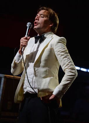 FORT LAUDERDALE FL - OCTOBER 19: Howlin Pelle Almqvist of The Hives performs at Revolution Live on October 19, 2021 in Fort Lauderdale, Florida. Copyright: xmpi04x