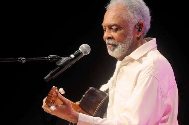 Der ehemalige brasilianische Kulturminister und Sänger Gilberto Gil 2021 in der Essener Philharmonie. Former Brazilian secretary of cultural affairs and singer Gilberto Gil at the Philharmonie Essen 2021. Essen NRW DEU;DE;GERMANY;DEUTSCHLAND;ALLEMAGNE