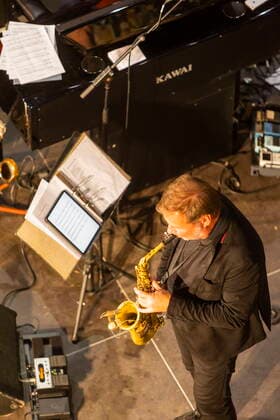 21 Jazztage Dresden Opening concert of the jazz festival with international and national jazz greats and a special focus on crossover IVE KANEW FRIENDS Dresden Saxony GERMANY
