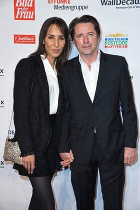 Bruno Eyron with girlfriend Friederike Dirscherl at the award ceremony of the Golden Picture of the Woman at the Stage Theater Neue Flora in Hamburg on 20 10 2021
