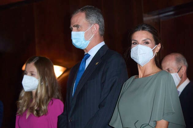 21-10-2021 Oviedo Princess Leonor and King Felipe and Queen Letizia and Princess Sofia attend the 29th edition of the Princess Asturias awards concert at the conference center auditorium Plaza de la Gesta in Oviedo (Asturias). No Spain Â  Copyright: xPPEx