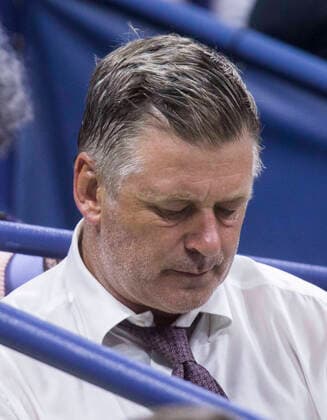 October 21, 2021, Flushing Meadows, New York, USA: Alec Baldwin shoots prop gun, killing 1, injuring another on set of Rust.Ã¢â‚¬â ¢ FILE PHOTO: Alec Baldwin attends the match between Roger Federer and Richard Gasquet on Day Ten of the 2015 US Open at the USTA Billie Jean King National Tennis Center on Wednesday September 9, 2015 in the Flushing neighborhood of the Queens borough of New York City. PI Flushing Meadows USA - ZUMAp124 20211021_zaa_p124_006 Copyright: xJAVIERxROJASx