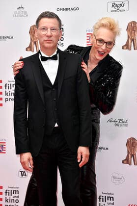 Rainer Ewerrien and Bärbel Schäfer at the 32 Hessian Film and Cinema Award ceremony at the Capitol Theater Offenbach, 22 10 2021 Foto:xN.xKubelkax xFuturexImage