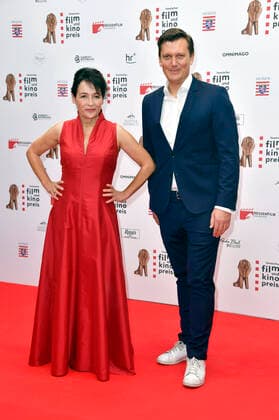 Anke Sevenich with company at the 32 award ceremony of the Hessian Film and Cinema Award at the Capitol Theater Offenbach, 22 10 2021 Foto:xN.xKubelkax xFuturexImage