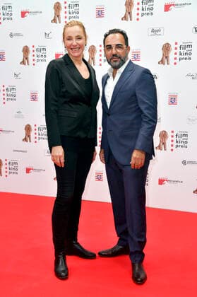 Franziska Maral with husband Adnan Maral at the 32 Hessian Film and Cinema Award ceremony at the Capitol Theater Offenbach, 22 10 2021 Foto:xN.xKubelkax xFuturexImage