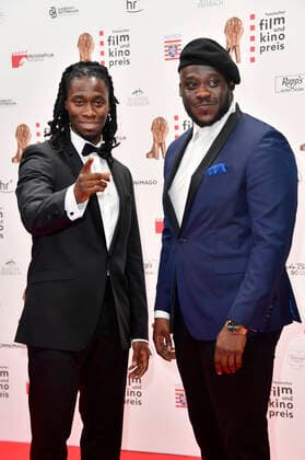 Eugene Boateng and Prince Kuhlmann at the 32 Hessian Film and Cinema Awards at the Capitol Theater Offenbach, 22 10 2021 Foto:xN.xKubelkax xFuturexImage
