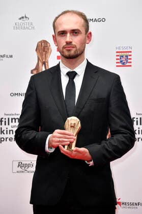 Aliaksei Paluyan at the 32 Hessian Film and Cinema Awards at the Capitol Theater Offenbach, 22 10 2021 Foto:xN.xKubelkax xFuturexImage