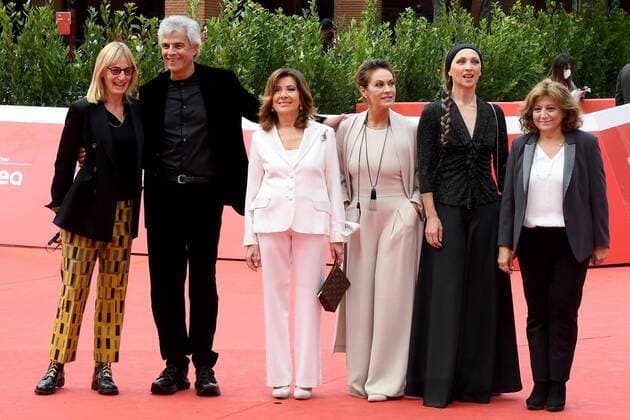 Rome Cinema Fest 2021, Film Fest, Red Carpet Maria Elisabetta Alberti Casellati. In the photo: Francesca Via, Stefano Mainetti, Maria Elisabetta Alberti Casellati, directors Elena Sofia Ricci, Elisa Barucchieri and Laura Delli Colli  Copyright: xMaurizioxD Avanzox xIPAx xDxAvanzo Provvisionatox