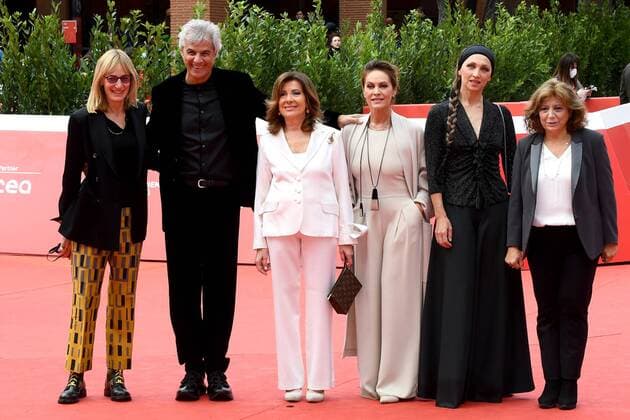 Rome Cinema Fest 2021, Film Fest, Red Carpet Maria Elisabetta Alberti Casellati. In the photo: Francesca Via, Stefano Mainetti, Maria Elisabetta Alberti Casellati, directors Elena Sofia Ricci, Elisa Barucchieri and Laura Delli Colli  Copyright: xMaurizioxD Avanzox xIPAx xDxAvanzo Provvisionatox