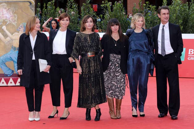 Roma Cinema Fest 2021, Rome Film Fest, Red carpet film Cry for a new renaissance . In the photo: Anna Ferzetti, Mia Benedetta, Sonia Bergamasco, Fabrizio Gifuni  Copyright: xMarcoxProvvisionatox xIPAx xDxAvanzo Provvisionatox