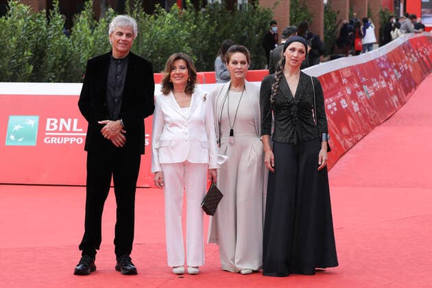Roma Cinema Fest 2021, Rome Film Fest, Red carpet film Cry for a new renaissance . In the photo: Stefano Mainetti, Maria Elisabetta Alberti Casellati, Elena Sofia Ricci, Elisa Barucchieri  Copyright: xMarcoxProvvisionatox xIPAx xDxAvanzo Provvisionatox