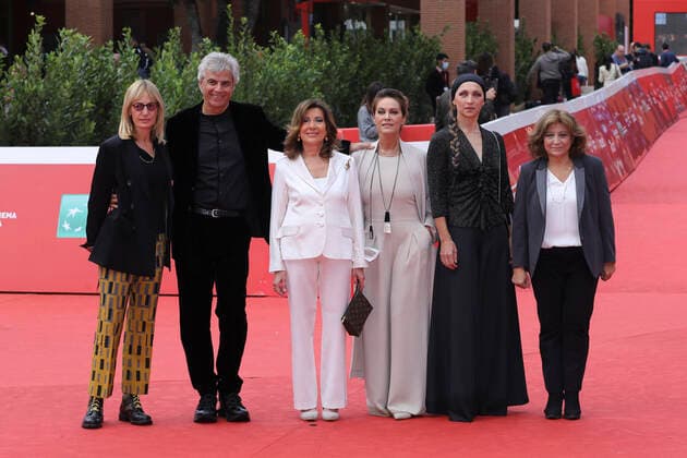 Roma Cinema Fest 2021, Rome Film Fest, Red carpet film Cry for a new renaissance . In the photo: Francesca Via, Stefano Mainetti, Maria Elisabetta Alberti Casellati, Elena Sofia Ricci, Elisa Barucchieri, Laura Delli Colli  Copyright: xMarcoxProvvisionatox xIPAx xDxAvanzo Provvisionatox