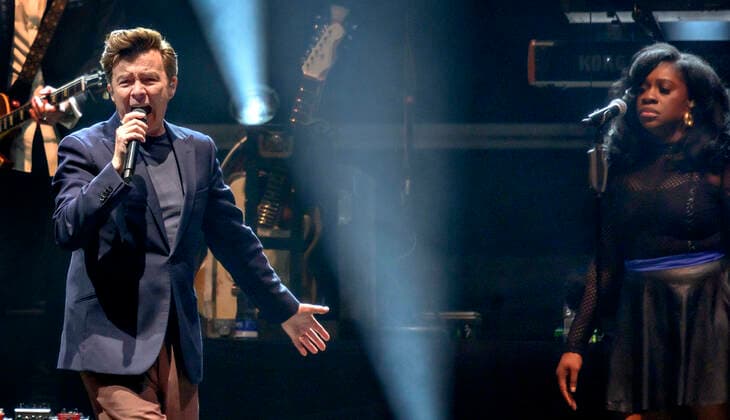 The English singer songwriter, Rick Astley on stage at the Royal Arena in Copenhagen on Saturday 23 October 2021, Copenhagen  Copyright: TorbenxChristensen TorbenxChristensenx COP200 spdk20211024-002015-L
